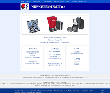 Shortridge Instruments cfm