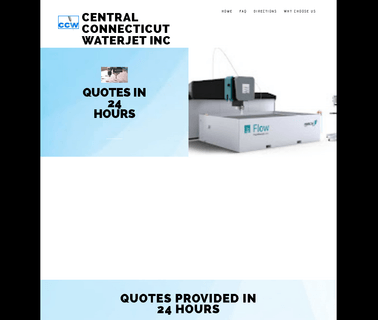 Central Connecticut Waterjet of Berlin laser cut rubber