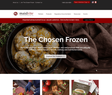 Maid-Rite Specialty Foods meat service