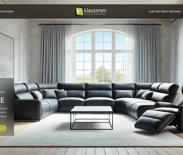 Klaussner Home Furnishings cabinets fireplace