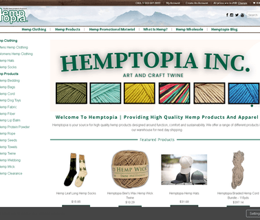 Hemptopia Quality Hemp Products & Apparel fabrics novelties