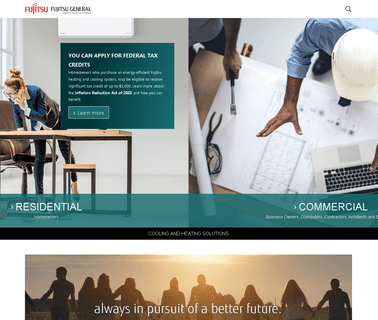 Fujitsu General America split system air conditioning