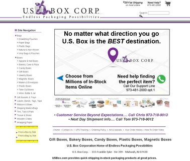 U.S Box Corp. stock box