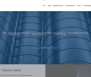 Usti Titanium - U.S. Titanium Industry Inc. fitting end