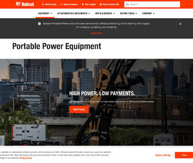 Doosan - Portable Power compressors mobile