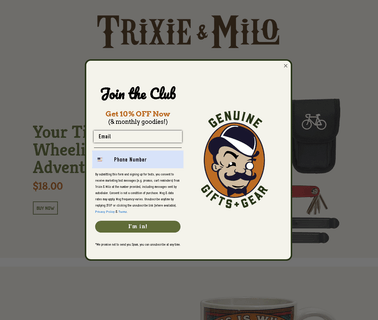 Trixie & Milo gifts camping