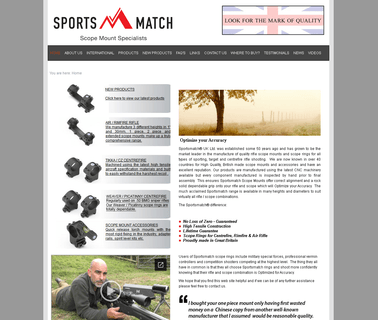Sportsmatch U K Ltd scope mounts rings