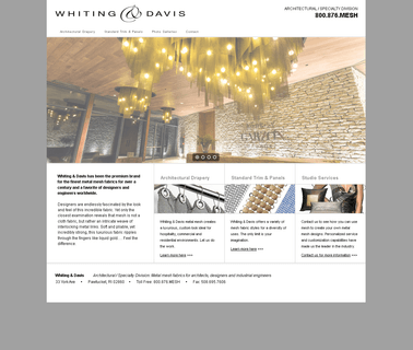 Whiting & Davis drapery upholstery fabric