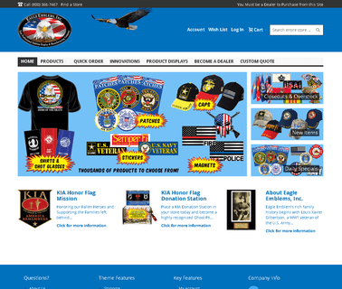 Eagle Emblems closeouts wholesaler