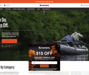 Simms Fishing Products jacket boots