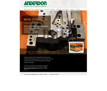 Anderdon Tool - Automotive Metal Stamping Dies metal stamping and bending