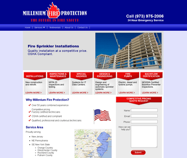 Automatic Fire Sprinklers New Jersey - Millenium Fire certification fire