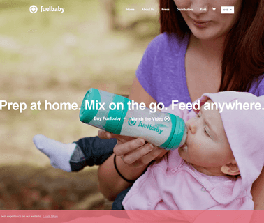 Baby Bottle From Fuelbaby; Prep at Home; Mix formula bottle