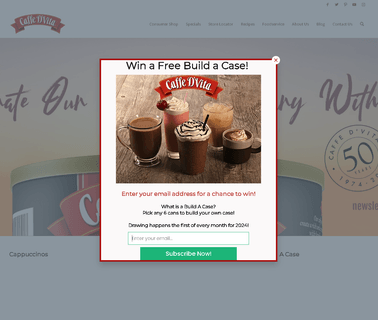 Caffe Dvita cappuccino hot