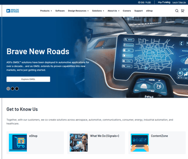 Analog Devices announcements invitation