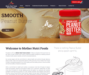 Mother Nutri Foods creamy bites