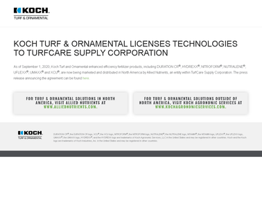Koch Turf & Ornamental includes golf
