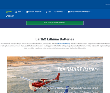 Earthx Lithium Batteries cells batteries