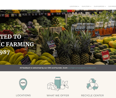 Moms Organic Market local health