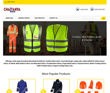 Chaitanya Impexx fabric cotton twill