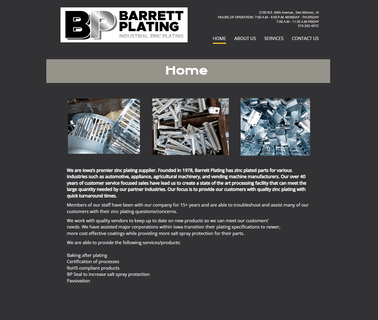 Barrett Plating - Des Moines Iowa hexavalent chromate