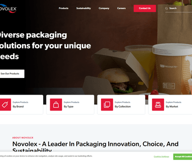Novolex bag packaging poly