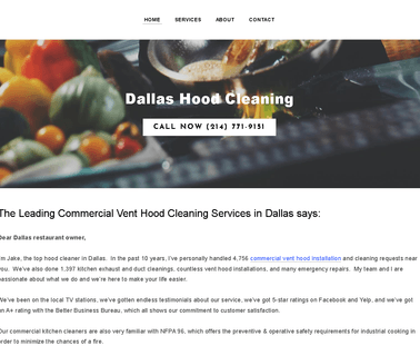 Commercial Vent Hood Cleaning in Dallas Texas exhaust fire