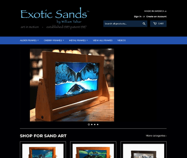 Exotic Sands | Framed Moving Sand Art Pictures anodized nameplate