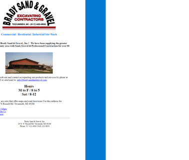 Brady Sand and Gravel Established 1939 boulder services