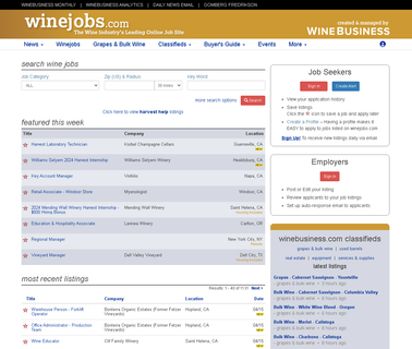 Winejobs.Com recruitment service