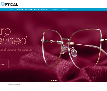 Danyang Bright Vision Optical Eyeglasses wood half