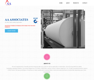 A. A. Associates woven backing