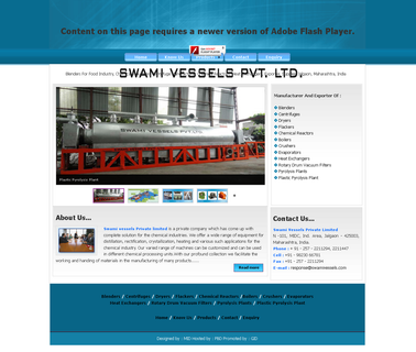Swami Vessels evaporators plastic