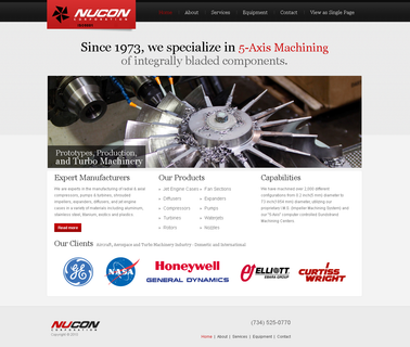 Nucon Precision 5-Axis Machining home turbo