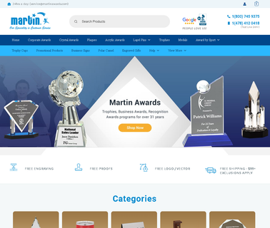 Martin Awards unique signs