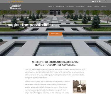 Colorado Hardscapes Decorative Concrete Exterior Concrete commercial water features