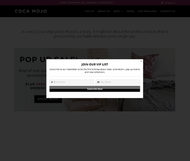 Coca Mojo minimalism and