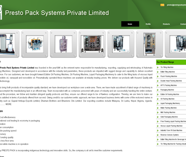 Presto Pack Systems automatic mineral water machine