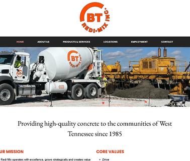 Concrete Service West Tennessee Bt Redi-Mix lake area