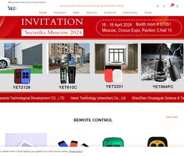 Shenzhen Yaoertai Technology Development universal door remote control