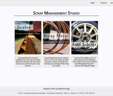 Scrap Management System by Conceptual Systems quickbooks accountant