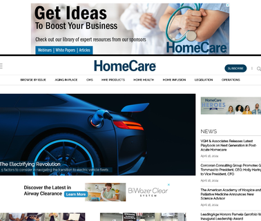 Homecare Magazine well website