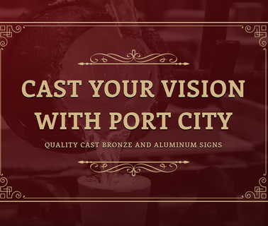Port City Signage - Custom Cast Bronze Signs Aluminum Golf Course cast range
