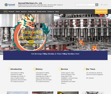 Zhangjiagang Sunswell Machinery bottle water filling line