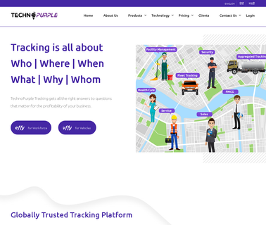 Technopurple Employee Tracking Gps App - Effy 20m marquee
