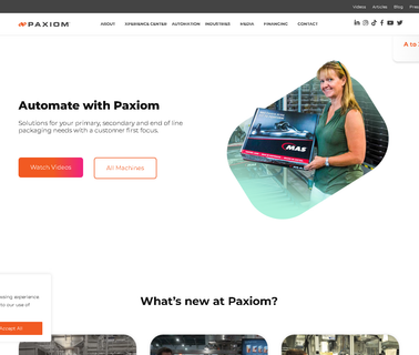 Paxiom Group, Weighpack Systems, Eagle Packaging Machinery bag closing machines