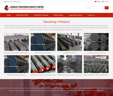 Jiangsu Tiancheng Steel Pipe galvanized steel welded pipes