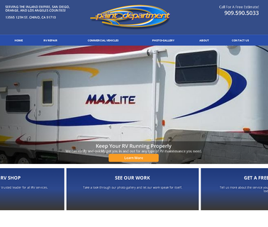 Rv Repair Located in Chino the Paint Department chino