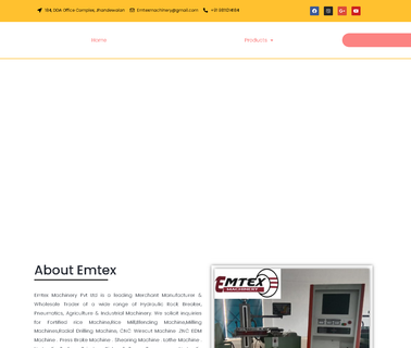 Emtex Machinery cylindrical grinder