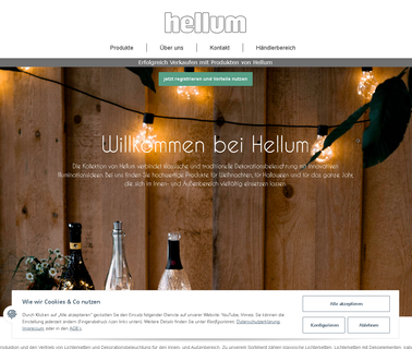 Hellum-Glühlampenwerk Hans Jahn Gmbh & Co. Kg lights powerful